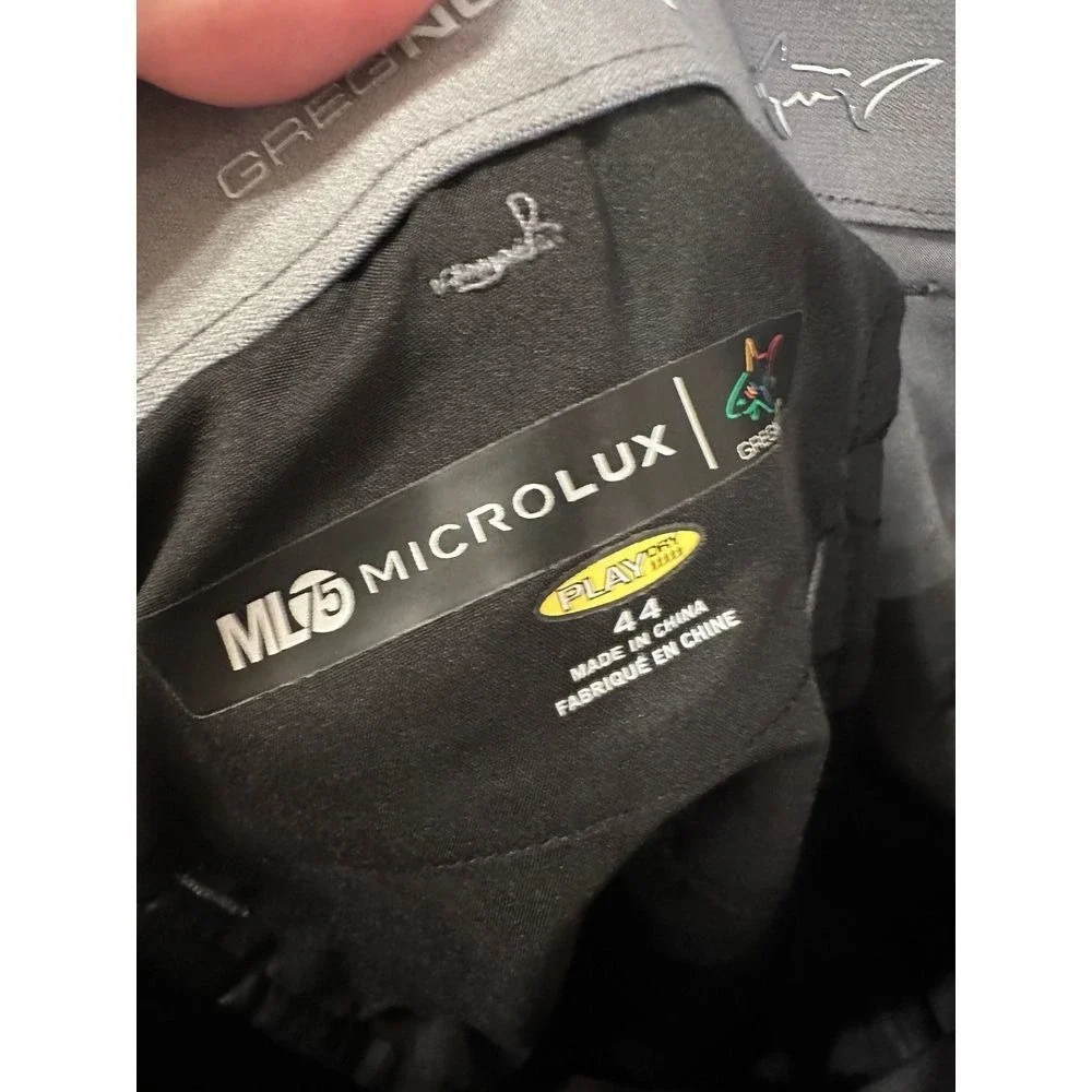 Greg Norman ML75 Microlux Gray Golf Shorts Mens 44 Play Dry Stretch Performance